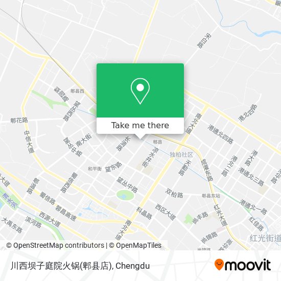 川西坝子庭院火锅(郫县店) map