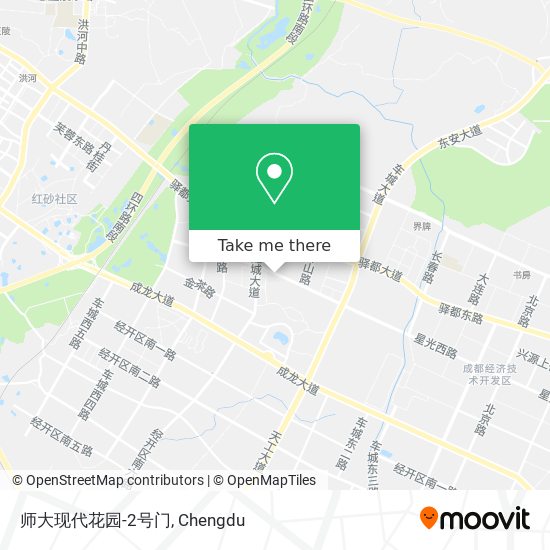师大现代花园-2号门 map