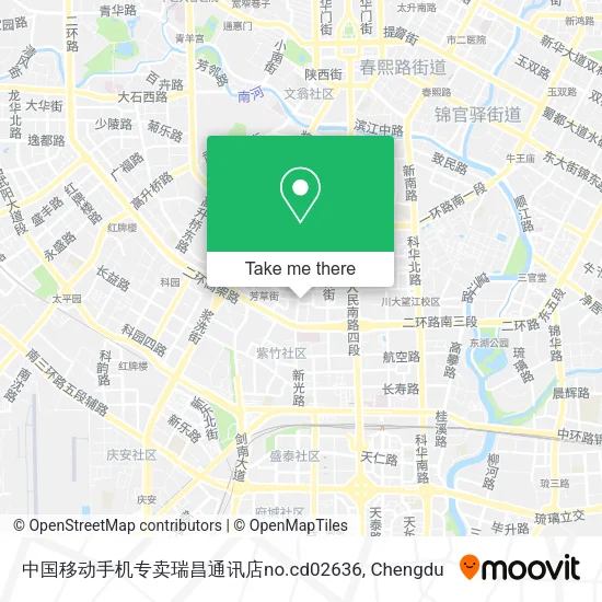 中国移动手机专卖瑞昌通讯店no.cd02636 map