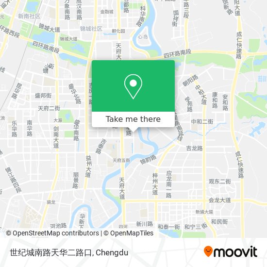 世纪城南路天华二路口 map