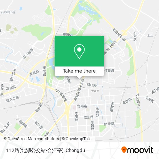 112路(北湖公交站-合江亭) map