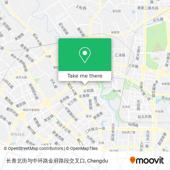 长青北街与中环路金府路段交叉口 map