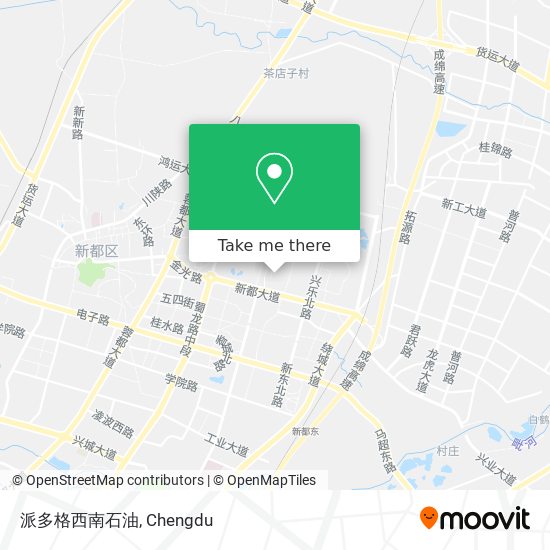 派多格西南石油 map