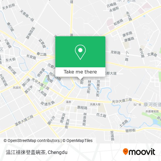 温江禧徕登盖碗茶 map