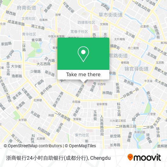 浙商银行24小时自助银行(成都分行) map