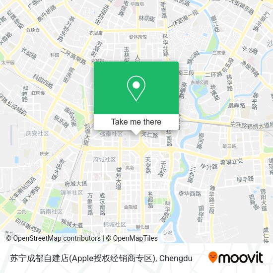 苏宁成都自建店(Apple授权经销商专区) map