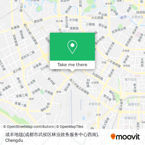 成丰地毯(成都市武侯区林业政务服务中心西南) map