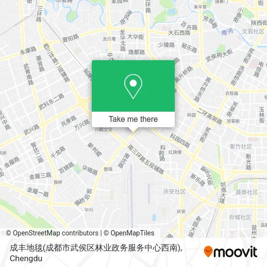 成丰地毯(成都市武侯区林业政务服务中心西南) map