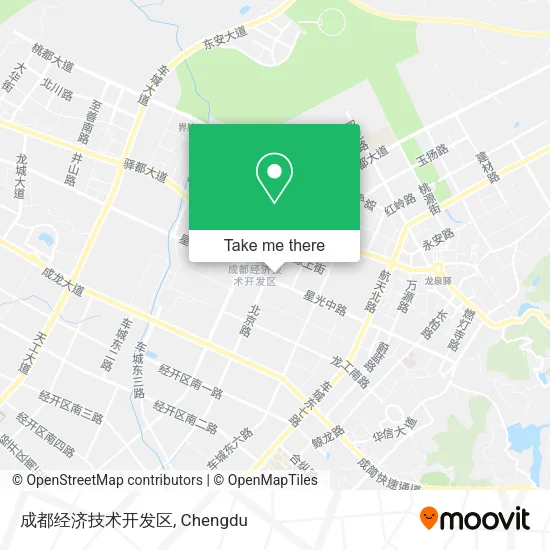 成都经济技术开发区 map