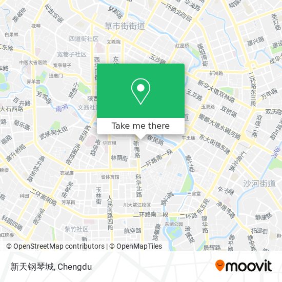 新天钢琴城 map