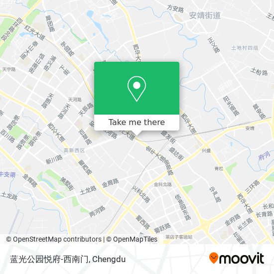 蓝光公园悦府-西南门 map