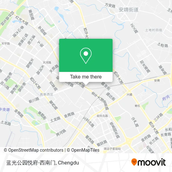 蓝光公园悦府-西南门 map