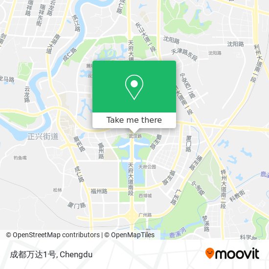 成都万达1号 map