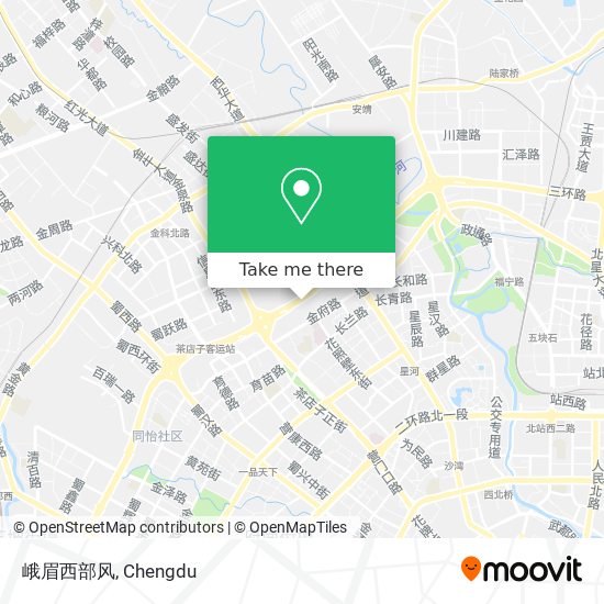 峨眉西部风 map