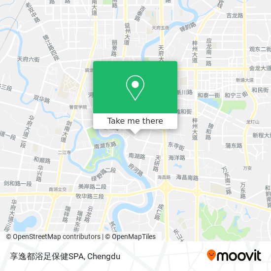 享逸都浴足保健SPA map