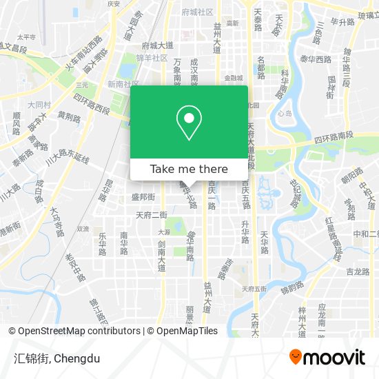 汇锦街 map