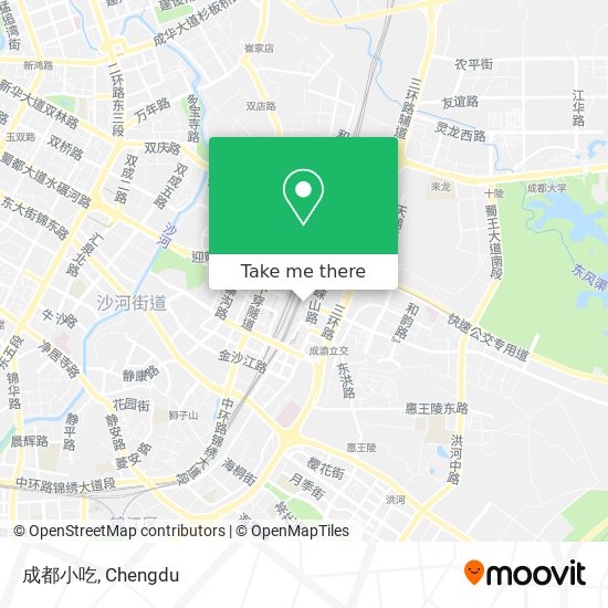 成都小吃 map