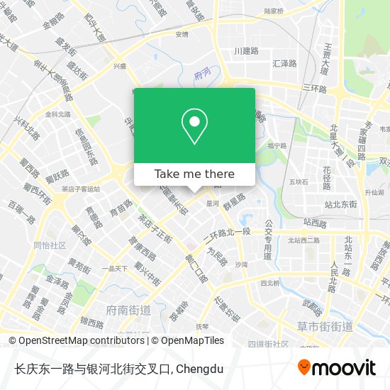 长庆东一路与银河北街交叉口 map