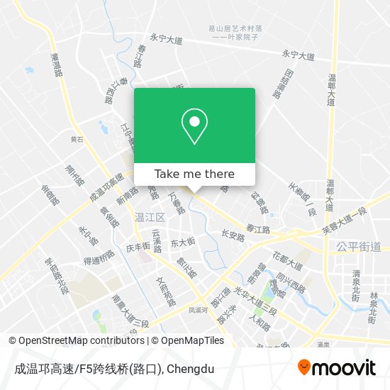 成温邛高速/F5跨线桥(路口) map