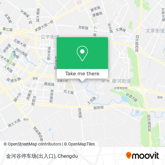 金河谷停车场(出入口) map