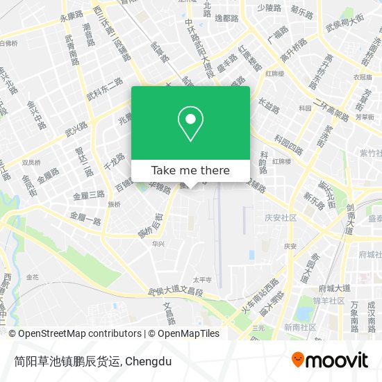 简阳草池镇鹏辰货运 map