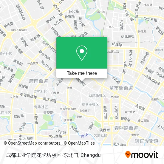 成都工业学院花牌坊校区-东北门 map