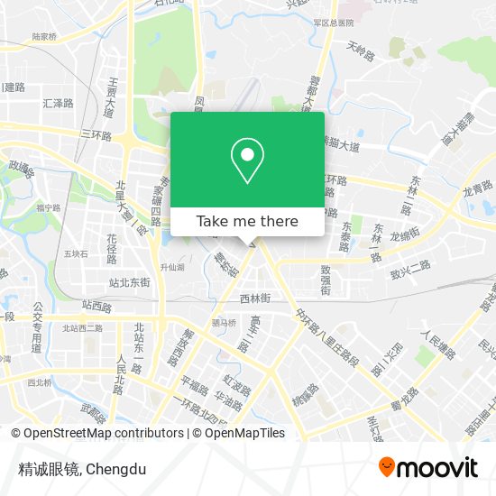 精诚眼镜 map