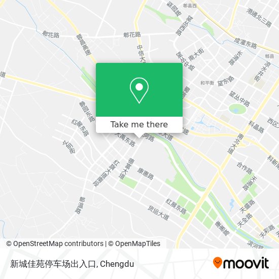 新城佳苑停车场出入口 map