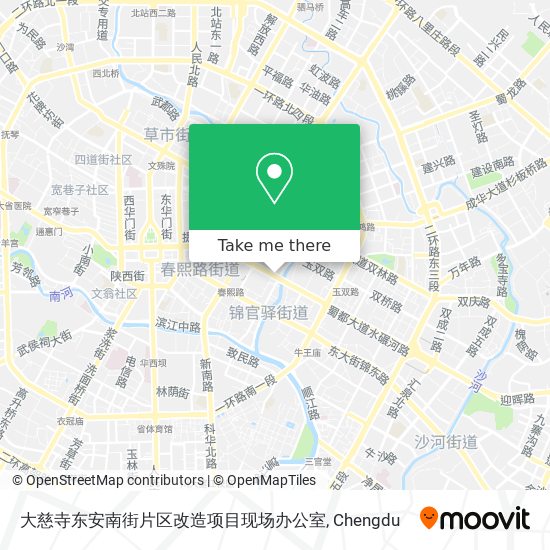大慈寺东安南街片区改造项目现场办公室 map