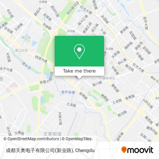 成都天奥电子有限公司(新业路) map