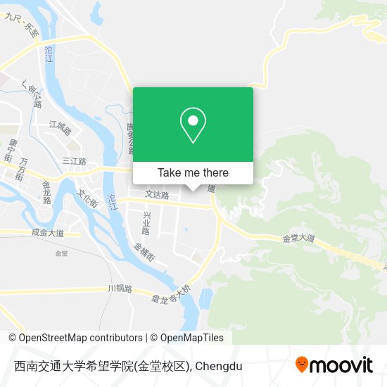 西南交通大学希望学院(金堂校区) map