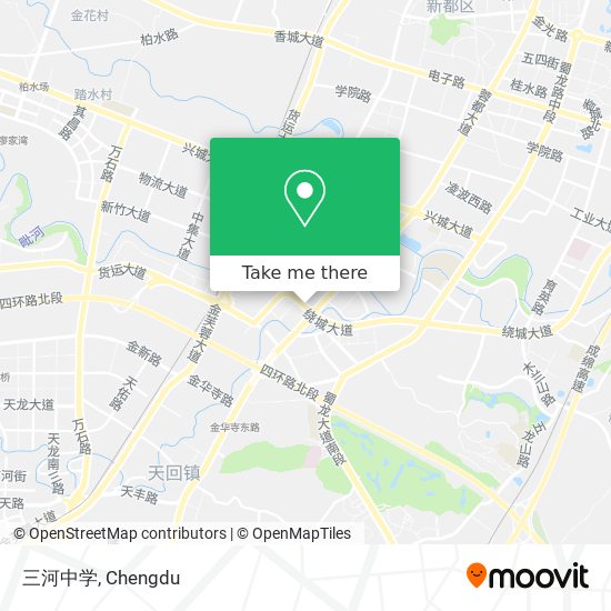 三河中学 map