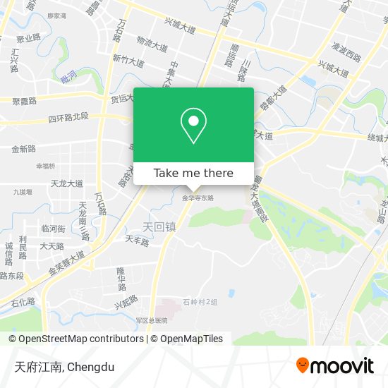 天府江南 map