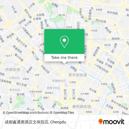 成都鑫通惠酒店文殊院店 map