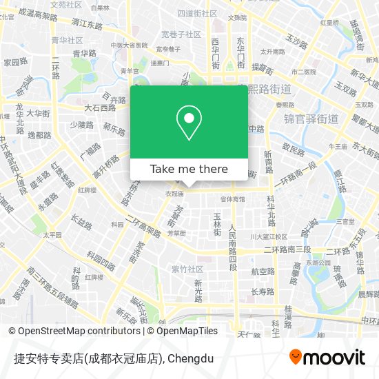 捷安特专卖店(成都衣冠庙店) map