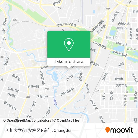 四川大学(江安校区)-东门 map