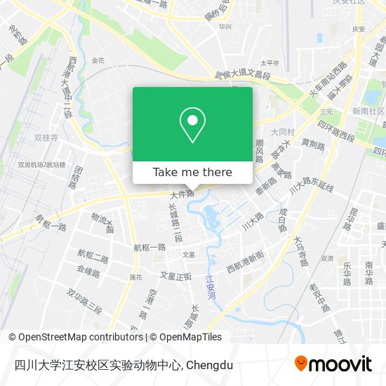 四川大学江安校区实验动物中心 map