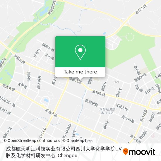 成都航天明江科技实业有限公司四川大学化学学院UV胶及化学材料研发中心 map