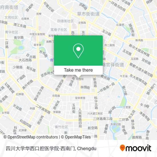 四川大学华西口腔医学院-西南门 map