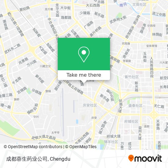 成都蓉生药业公司 map
