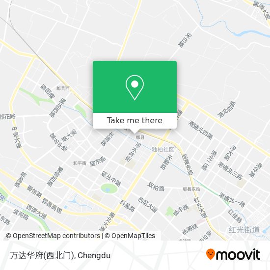 万达华府(西北门) map