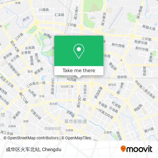 成华区火车北站 map