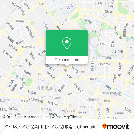金牛区人民法院营门口人民法院(东南门) map