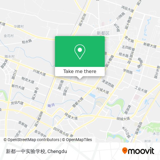 新都一中实验学校 map
