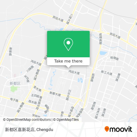新都区嘉新花店 map