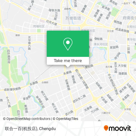 联合一百(机投店) map