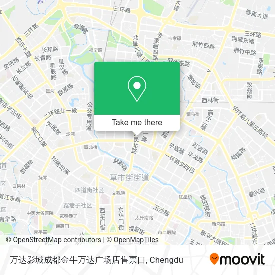 万达影城成都金牛万达广场店售票口 map