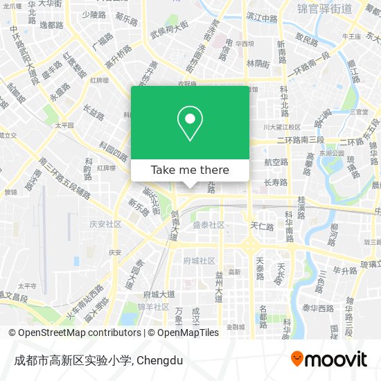 成都市高新区实验小学 map