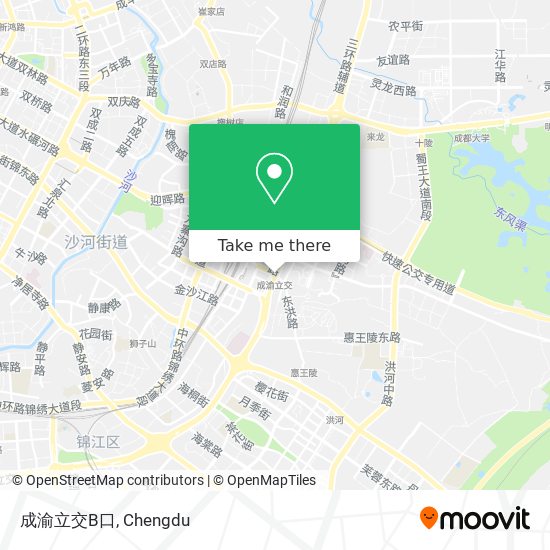 成渝立交B口 map