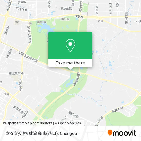 成渝立交桥/成渝高速(路口) map
